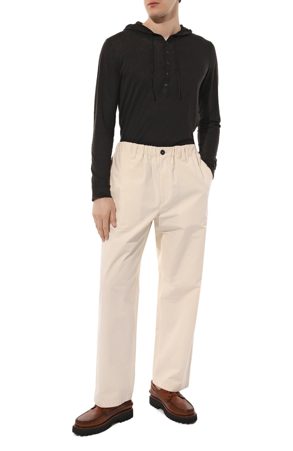 Льняной лонгслив-хенли 120% LINO, арт. Y0M7553/000E908/S00, фото 2