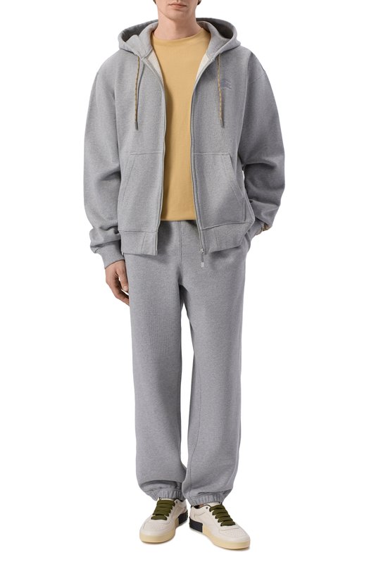 Хлопковая толстовка Burberry 8120756 Серый  8120756 Фото 2