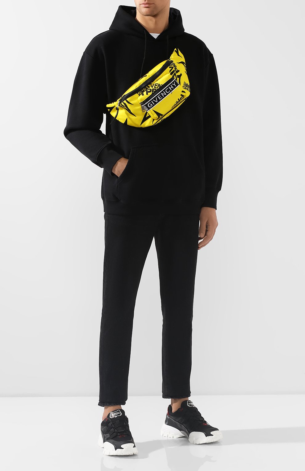 Текстильная поясная сумка light 3 GIVENCHY желтого цвета по цене 79950 руб., арт. BK504SK0MN, фото 2 Текстильная поясная сумка light 3 GIVENCHY, арт. BK504SK0MN, фото 2