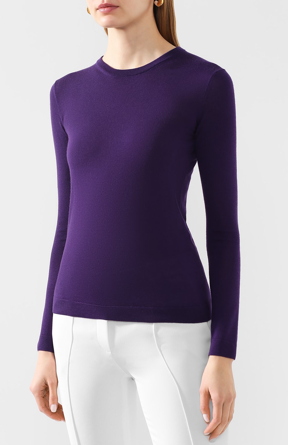 Кашемировый пуловер RALPH LAUREN фиолетового цвета по цене 79150 руб., арт. 290615194, фото 3 Кашемировый пуловер RALPH LAUREN, арт. 290615194, фото 3