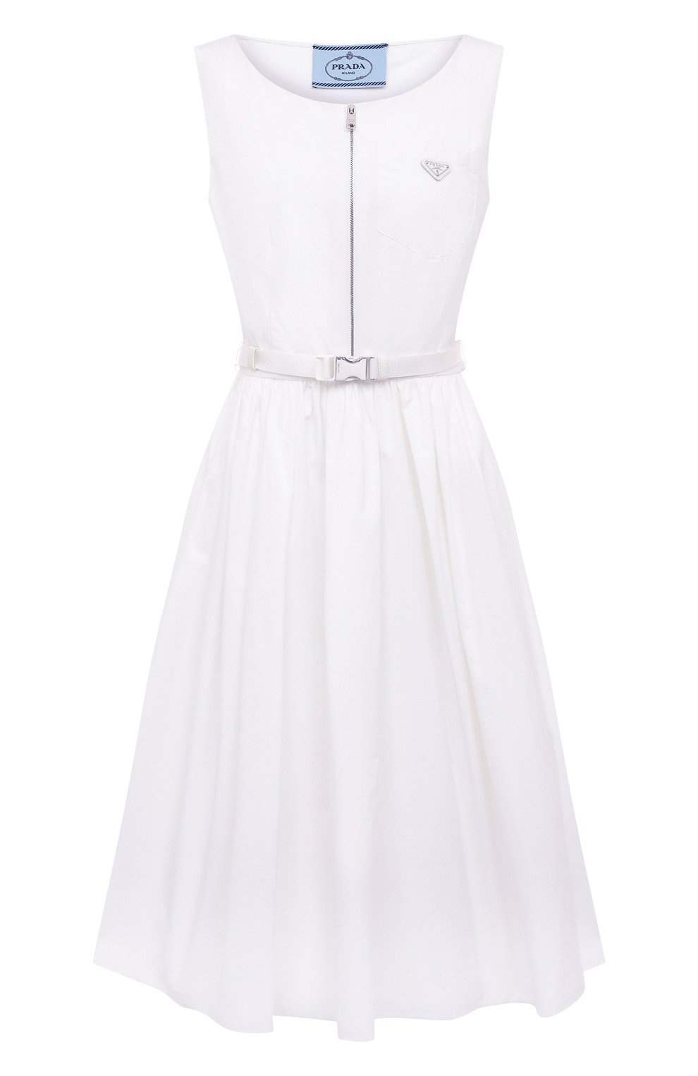 Хлопковое платье PRADA, арт. P3F65H-1UCX-F0009-211, фото 1