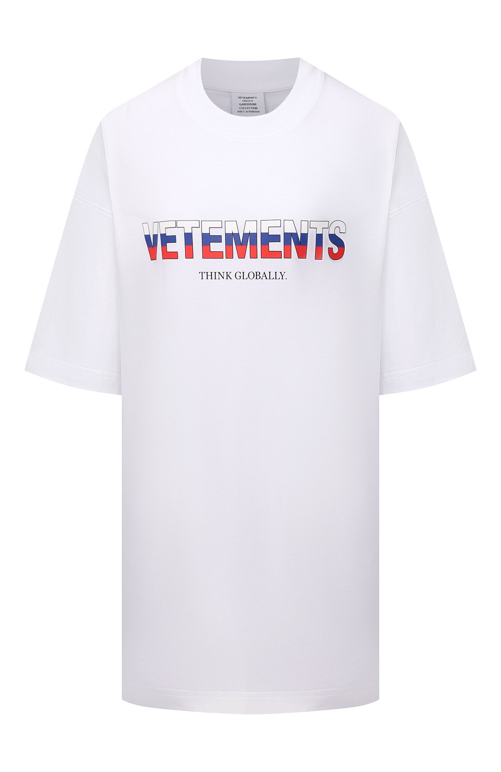 Хлопковая футболка VETEMENTS, арт. UA52TR290R 1611/W, фото 1