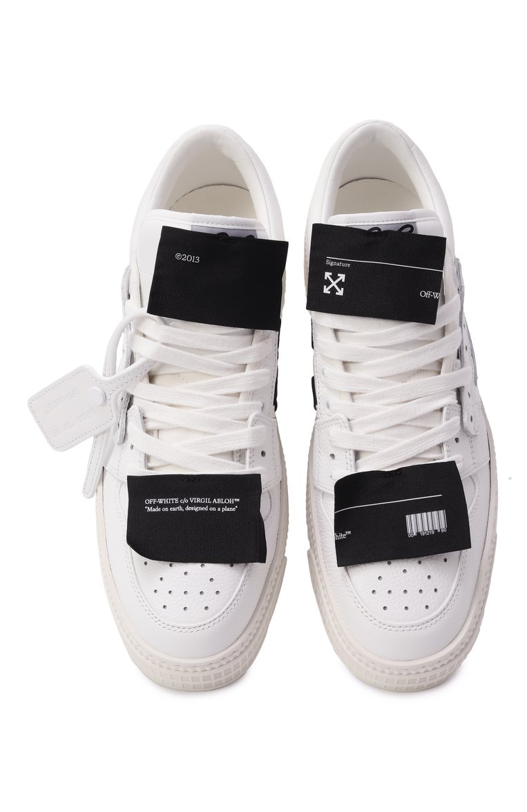 Мужские кожаные кеды 3.0 off court  OFF-WHITE белого цвета, арт. 0MIA29KC99LEA001 | Фото 6 (Материал внешний: Натуральная кожа; Материал внутренний: Натуральная кожа; Автоматизация ТО: Проставлено; Автоматизация состава: Проставлено; Подошва: Массивная; Стили: Классический; Материал утеплителя: Без утеплителя; Кросс-КТ: Низкие)