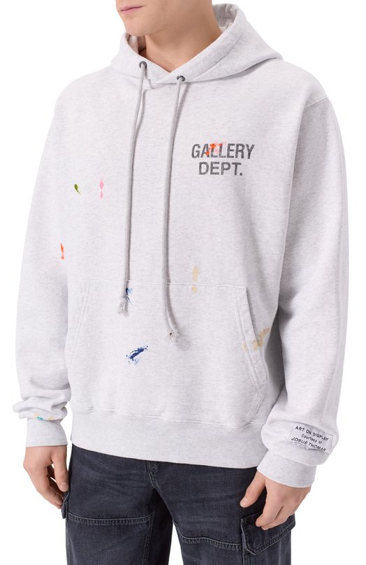 Хлопковое худи Gallery Dept. GPH-50044 Серый  GPH-50044 Фото 3