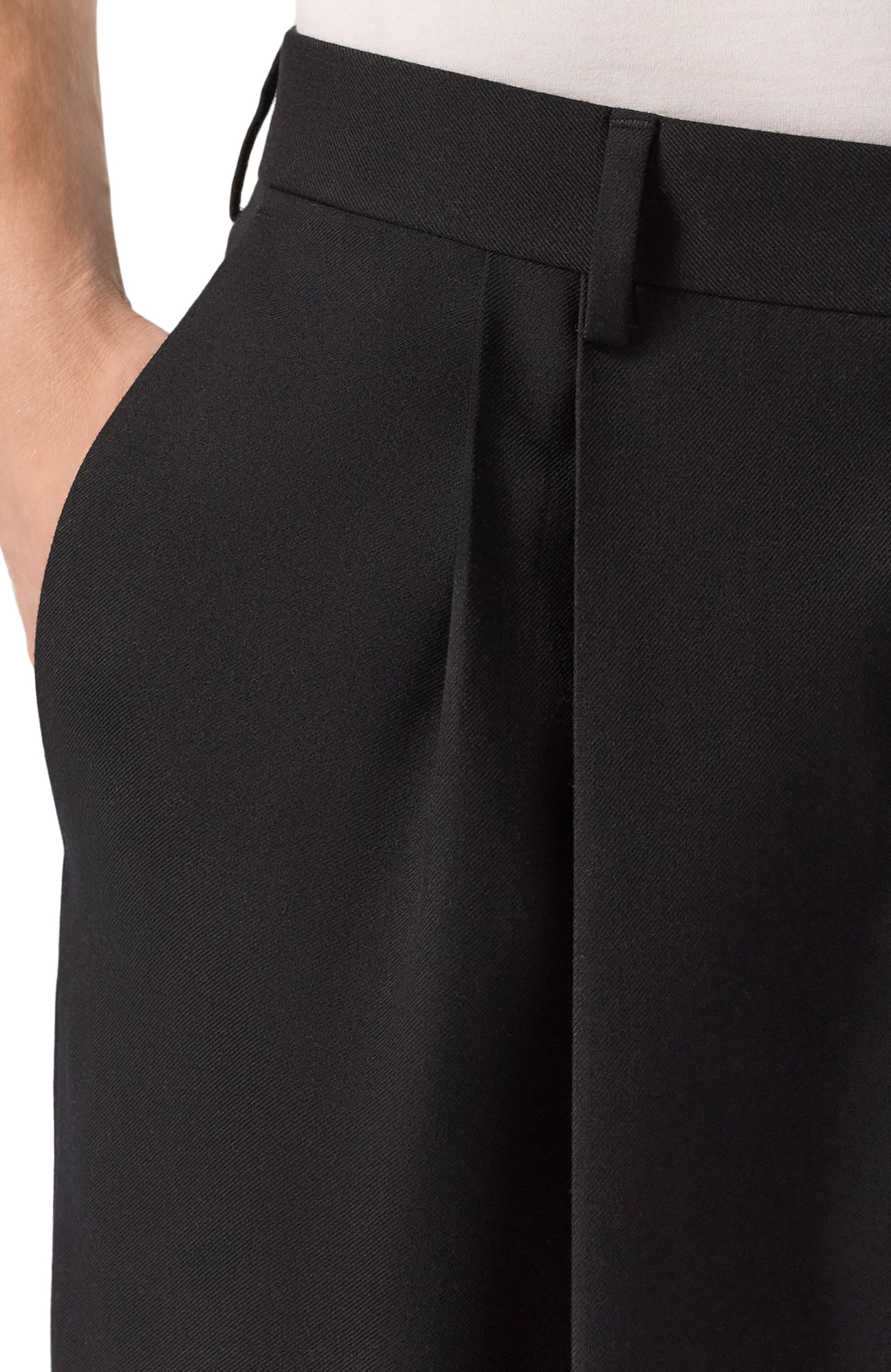 Шерстяные брюки DRIES VAN NOTEN черного цвета по цене 121000 руб., арт. 262-020900/4265, фото 5 Шерстяные брюки DRIES VAN NOTEN, арт. 262-020900/4265, фото 5