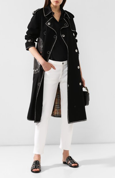 Кожаные шлепанцы ALEXANDER MCQUEEN, арт. 571691/WHMUJ, фото 2