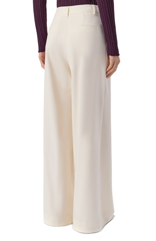 Шерстяные брюки Giuseppe di Morabito 06PSPA151 16327B Кремовый  06PSPA151 16327B Фото 4