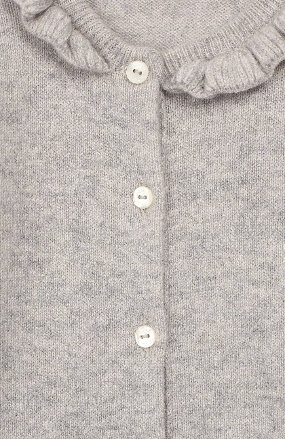 Кашемировый комбинезон BABY T серого цвета по цене 16700 руб., арт. 19AIC871T/1M-12M, фото 3 Кашемировый комбинезон BABY T, арт. 19AIC871T/1M-12M, фото 3