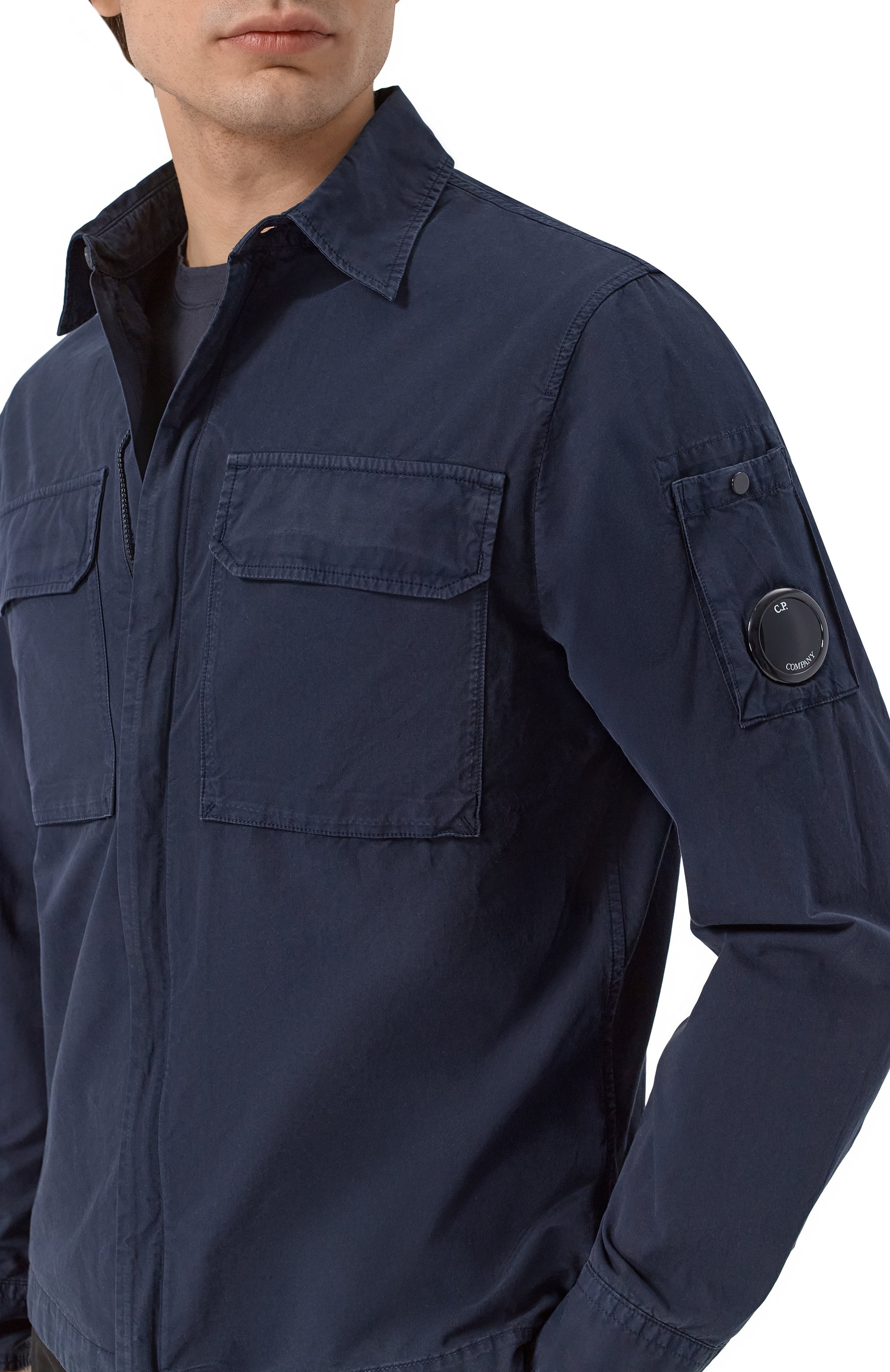 Хлопковая куртка-рубашка C.P. COMPANY, арт. 20CM0S156A/110143G, фото 5