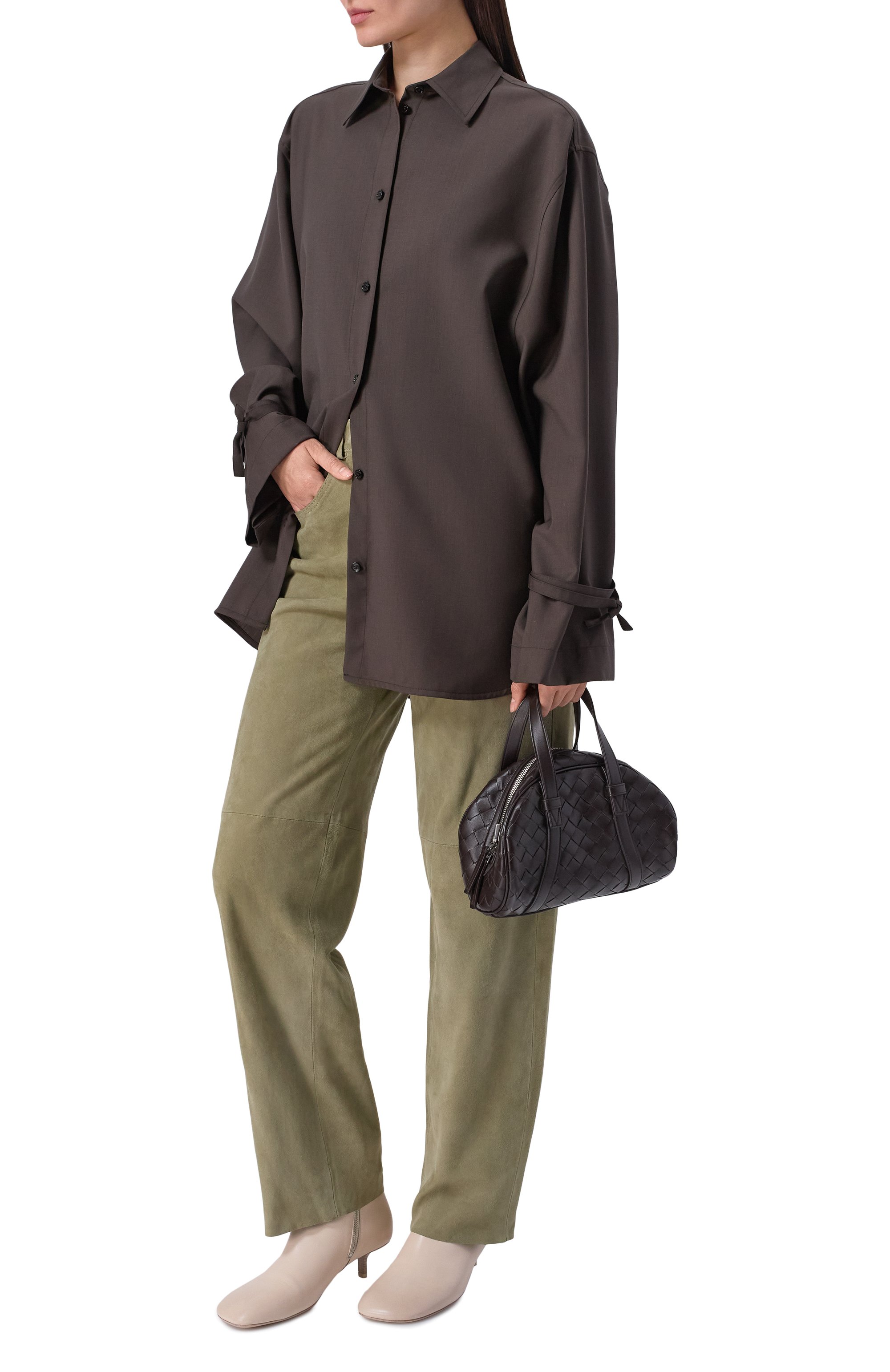 Замшевые брюки ERIKA CAVALLINI, арт. P6SW03, фото 2