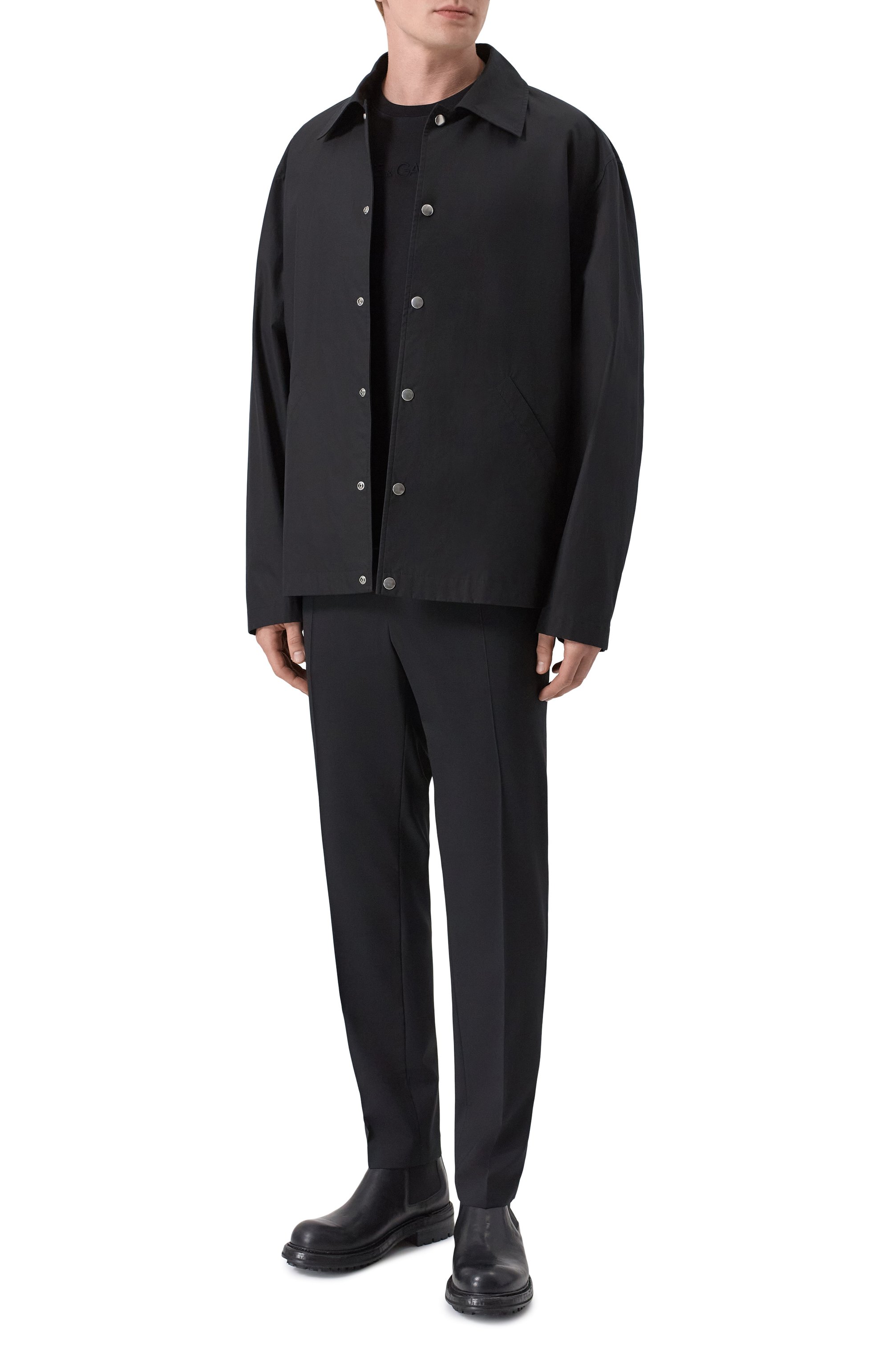 Шерстяные брюки DOLCE & GABBANA черного цвета по цене 89950 руб., арт. GW13ET/FUBFT, фото 2 Шерстяные брюки DOLCE & GABBANA, арт. GW13ET/FUBFT, фото 2