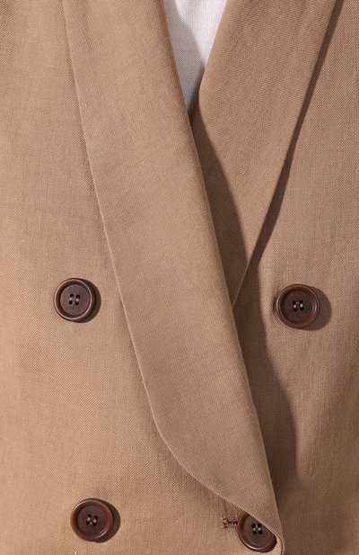 Жакет из смеси льна и хлопка BRUNELLO CUCINELLI, арт. MF5918946, фото 5