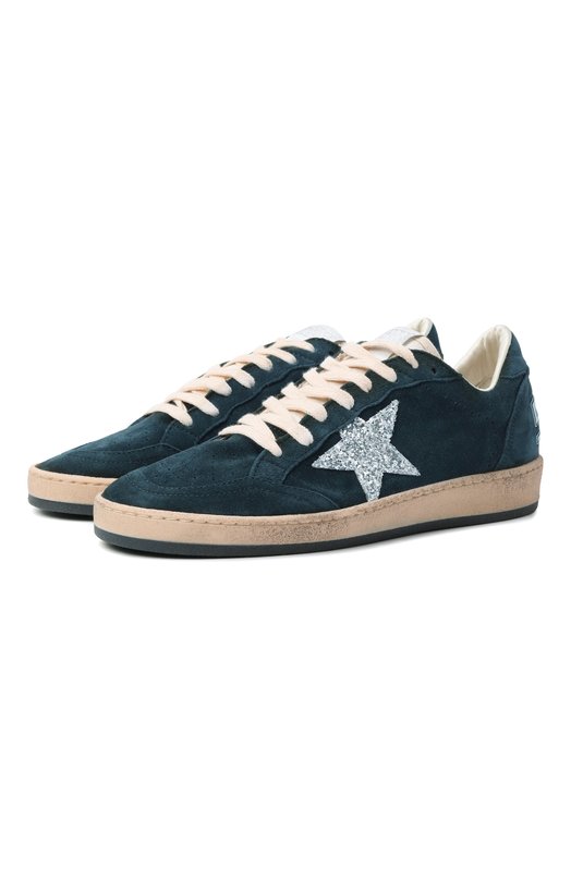 Замшевые кеды Ball Star Golden Goose Deluxe Brand GWF00117.F006680 Зелёный GWF00117.F006680