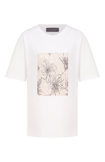 Женская хлопковая футболка LORENA ANTONIAZZI, арт. P2661TS08A/4577