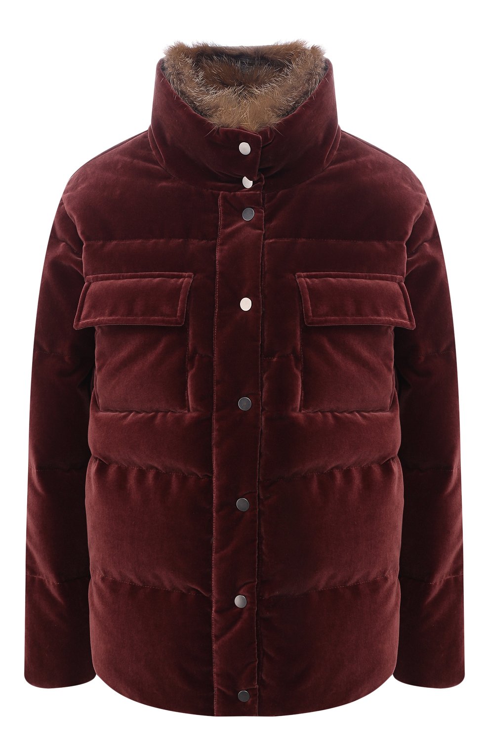 Стеганый пуховик с воротником-стойкой BRUNELLO CUCINELLI, арт. MA5938600, фото 1