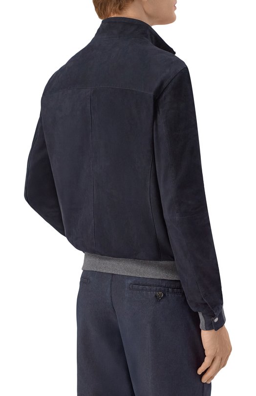 Замшевый бомбер Gimo's 6S20.1.163.50/F07 Синий  6S20.1.163.50/F07 Фото 4