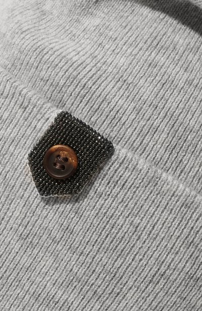 Кашемировая шапка BRUNELLO CUCINELLI светло-серого цвета по цене 75100 руб., арт. M12135689P, фото 4 Кашемировая шапка BRUNELLO CUCINELLI, арт. M12135689P, фото 4