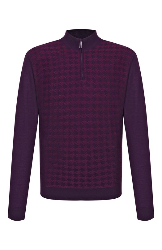 Джемпер из шерсти и шелка Stefano Ricci K202018L01/F25394/60 Фиолетовый K202018L01/F25394/60