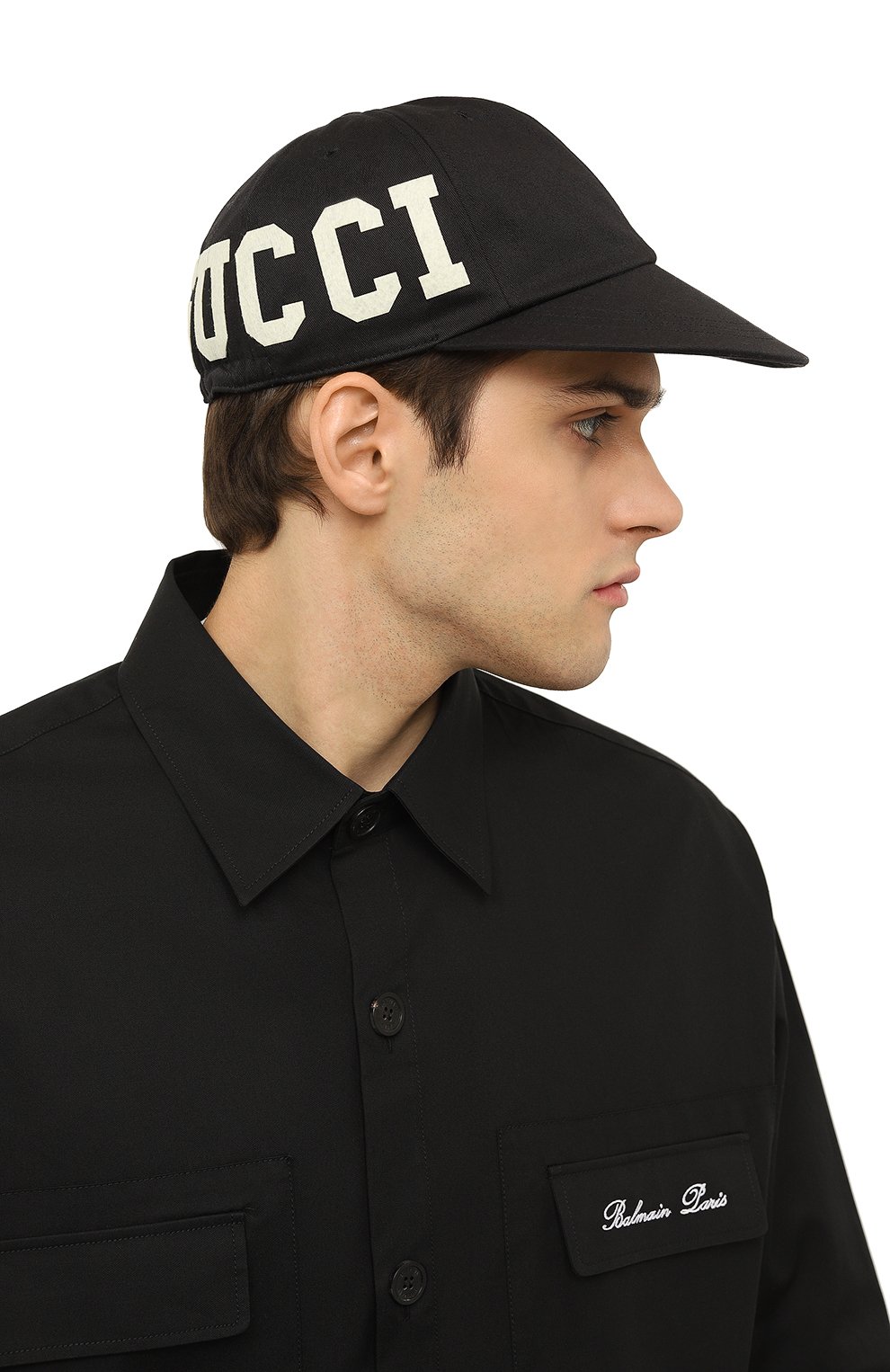 Хлопковая бейсболка GUCCI, арт. 751400/4HA0M, фото 2