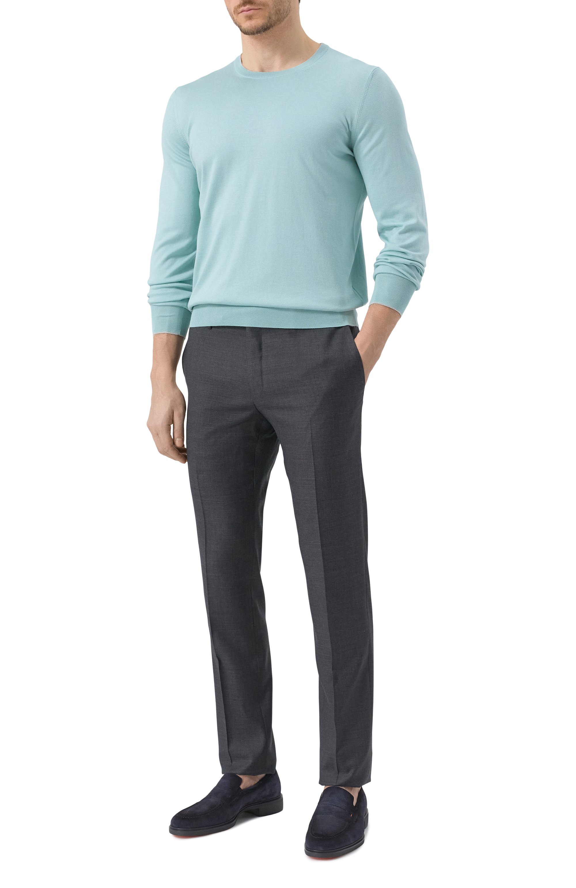 Замшевые пенни-лоферы easy SANTONI, арт. MGEG18964NEAXGEX, фото 2