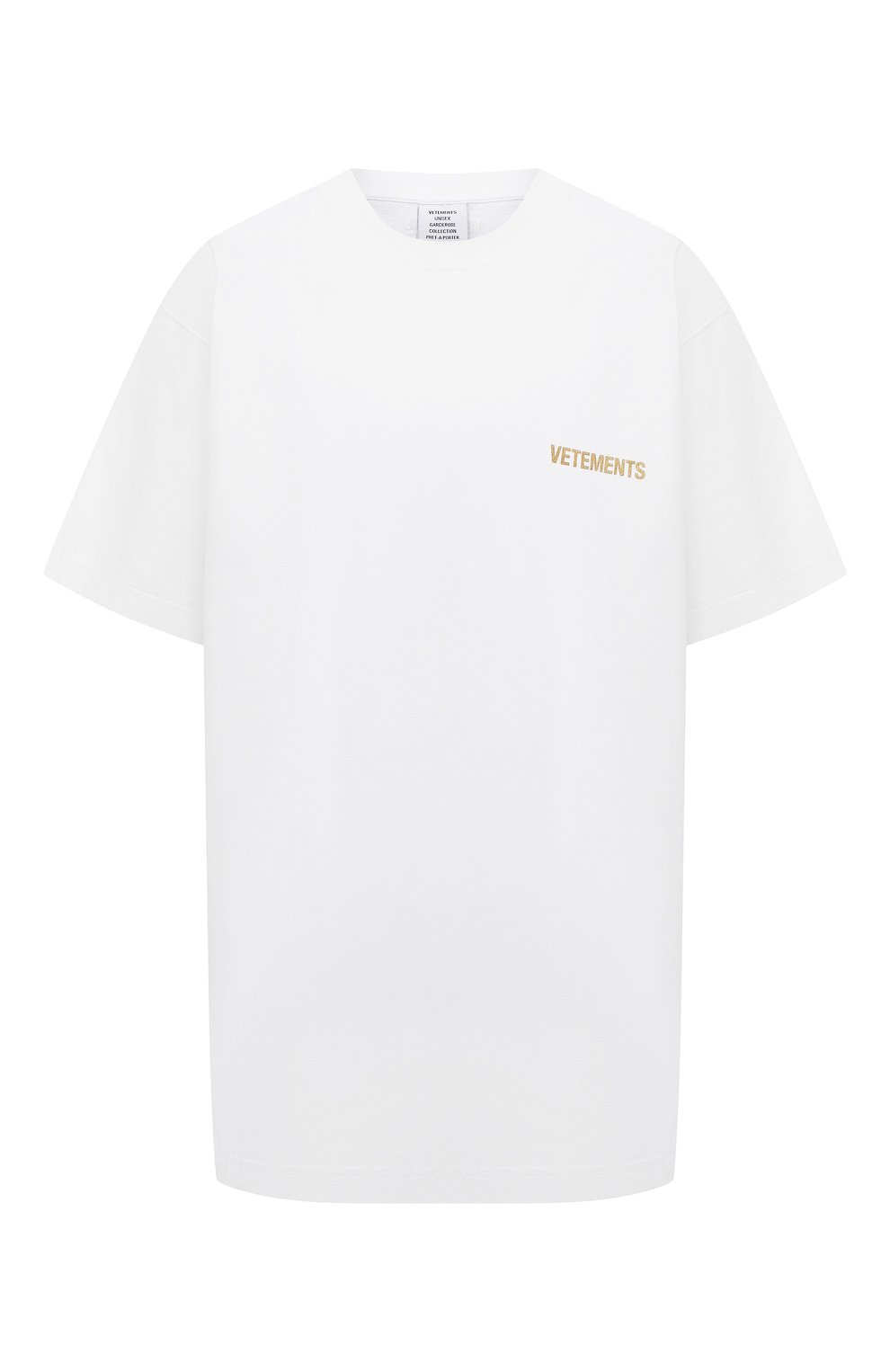 Хлопковая футболка VETEMENTS, арт. UA52TR240W 1602/W, фото 1