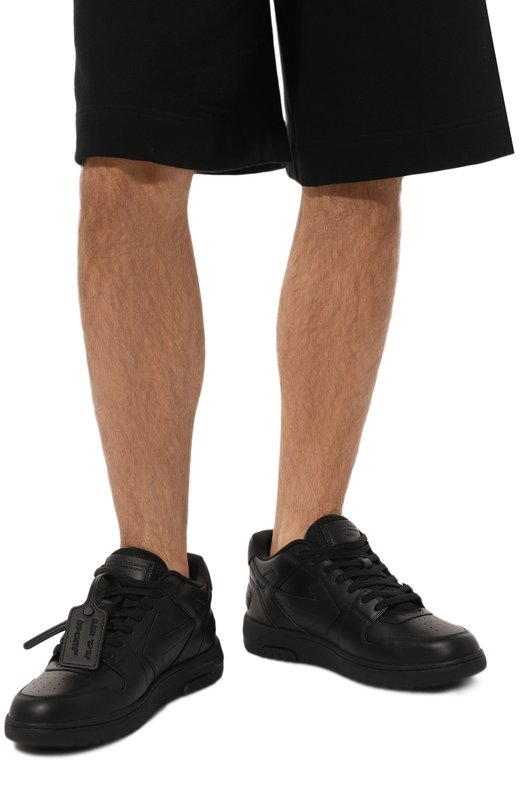 Кожаные кеды Out Of Office Off-White 0MIA189C99LEA013 Чёрный  0MIA189C99LEA013 Фото 3