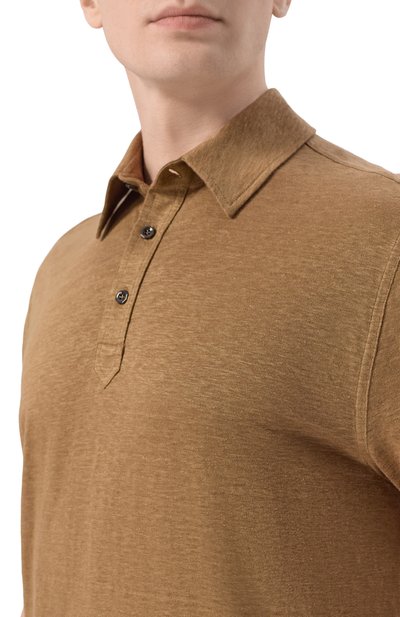 Льняное поло STEFANO RICCI, арт. K919510PCM/T26205, фото 5