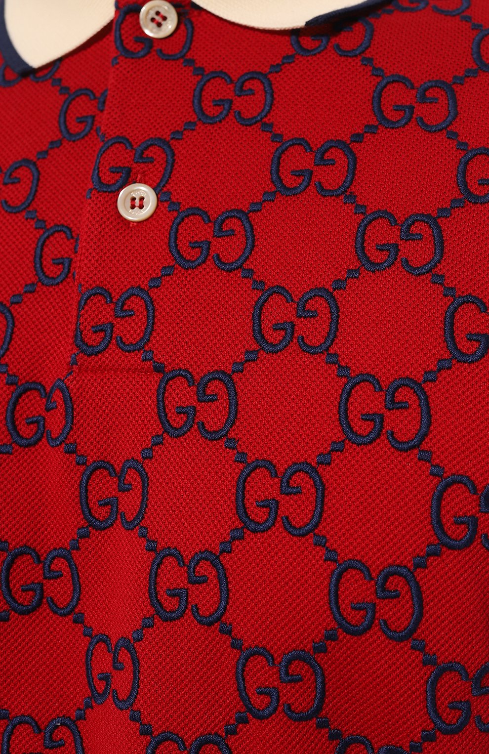 Хлопковое поло GUCCI, арт. 598956 XJB0U, фото 5