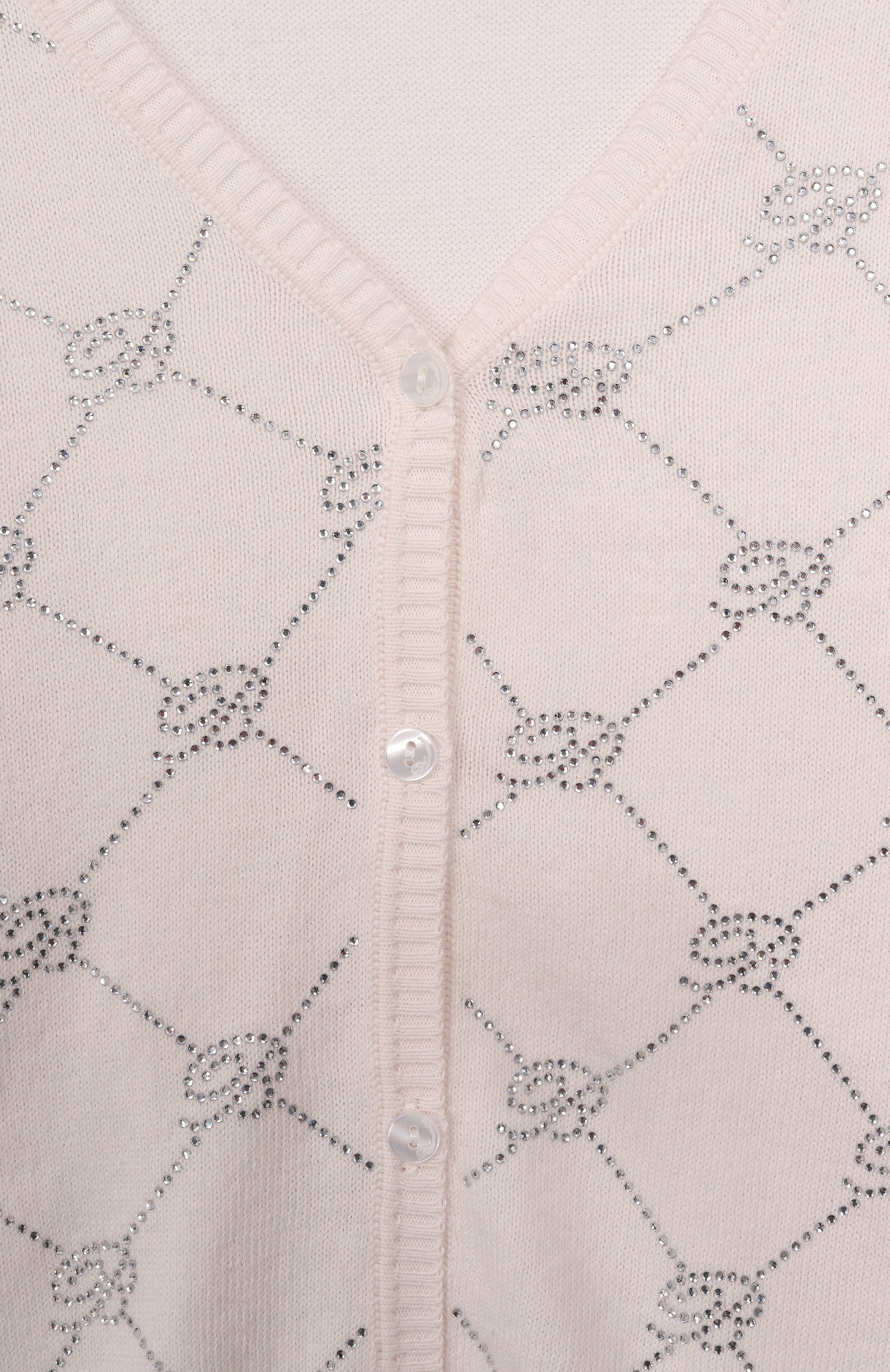 Хлопковый кардиган BLUMARINE, арт. BFMA002.C.FL028/14A-16A, фото 3