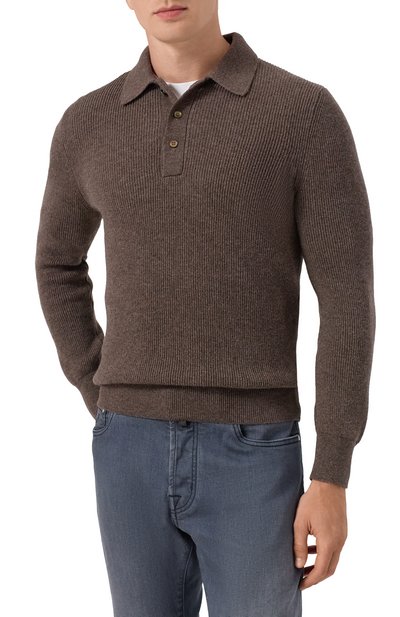 Поло из шерсти и кашемира GRAN SASSO, арт. 57161/19679, фото 3