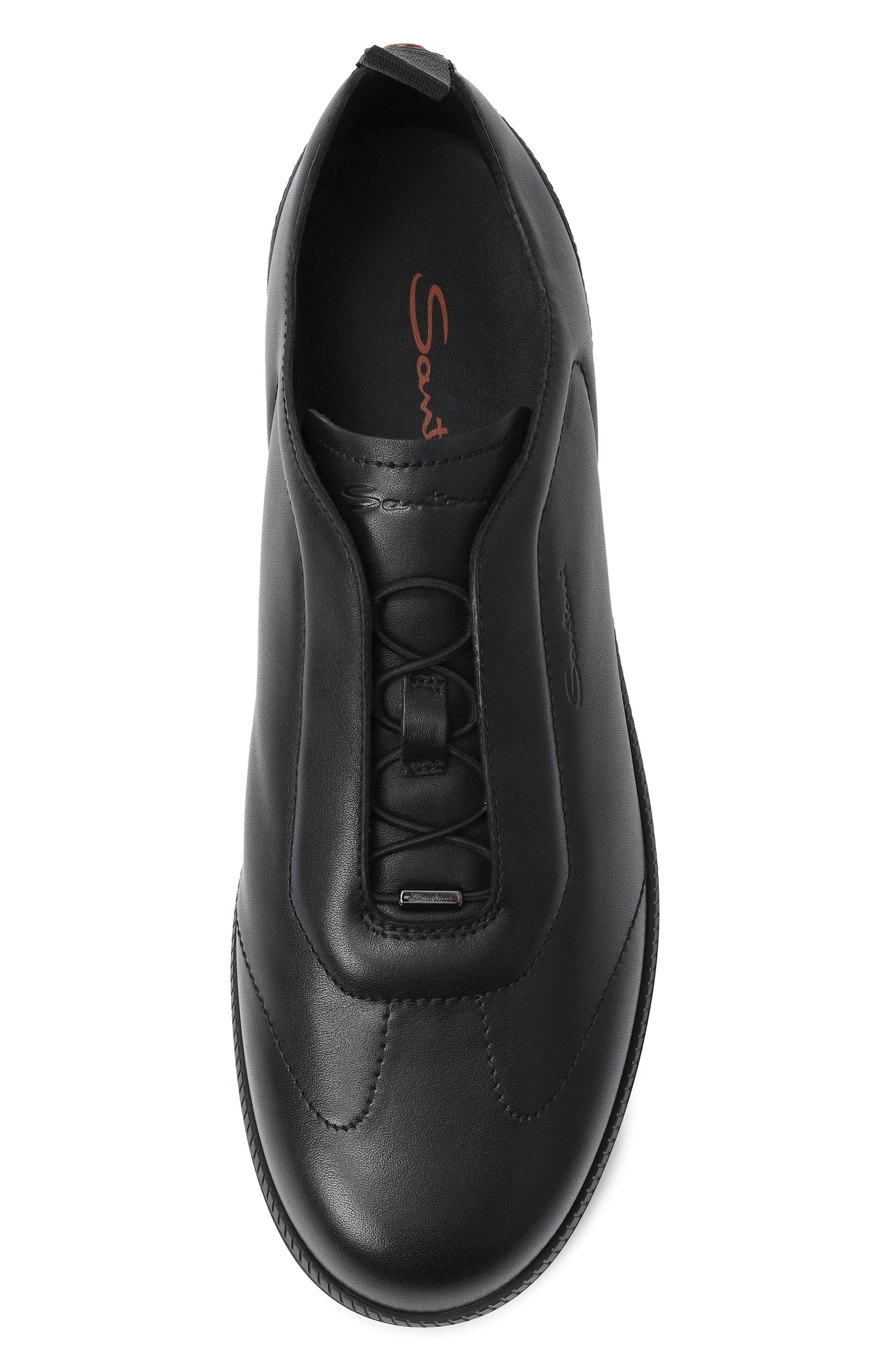 Кожаные кеды dbs-olympic SANTONI, арт. MBPG22109NERK0IL, фото 6