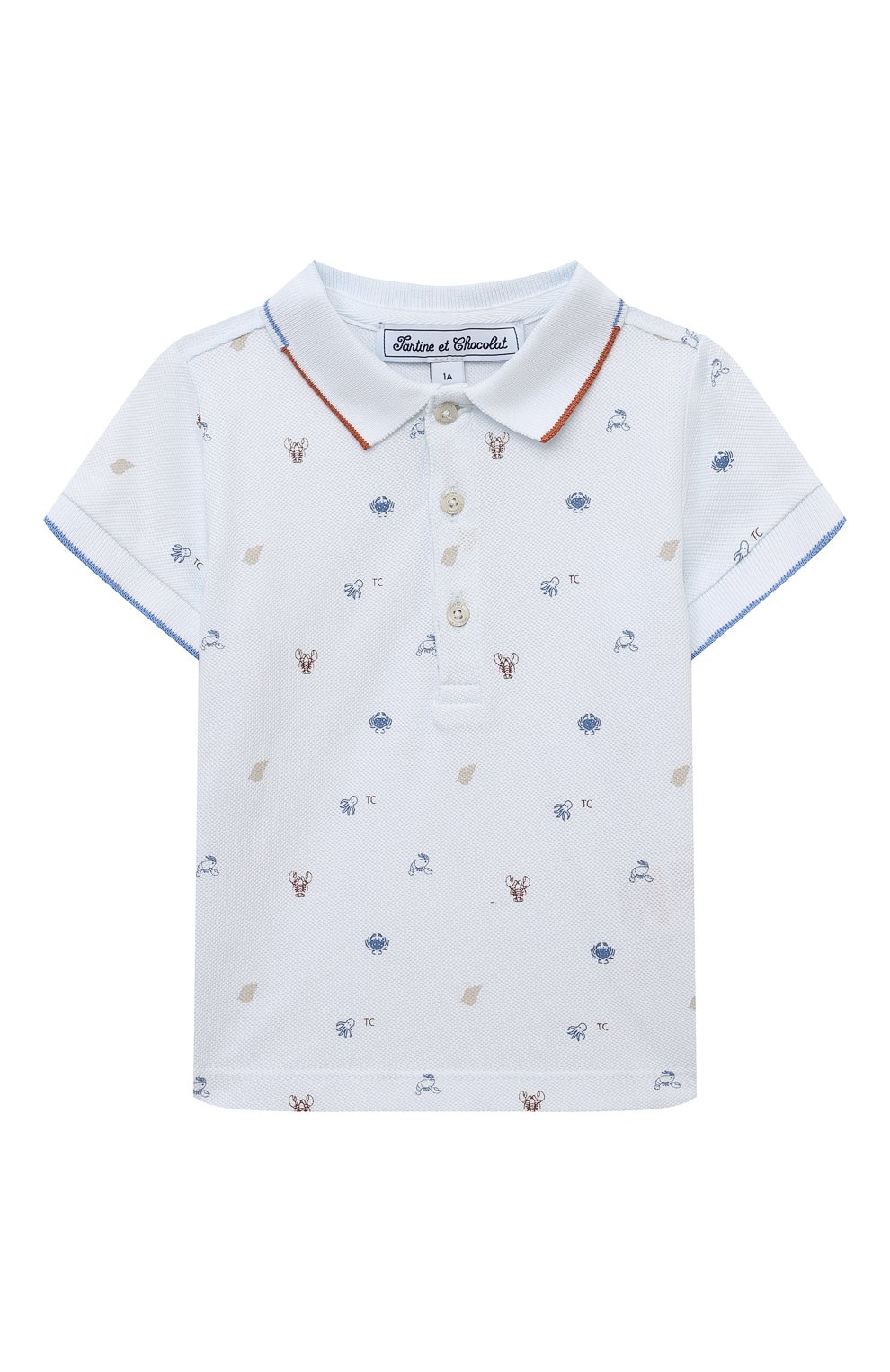 Хлопковое поло TARTINE ET CHOCOLAT, арт. TY11061, фото 1