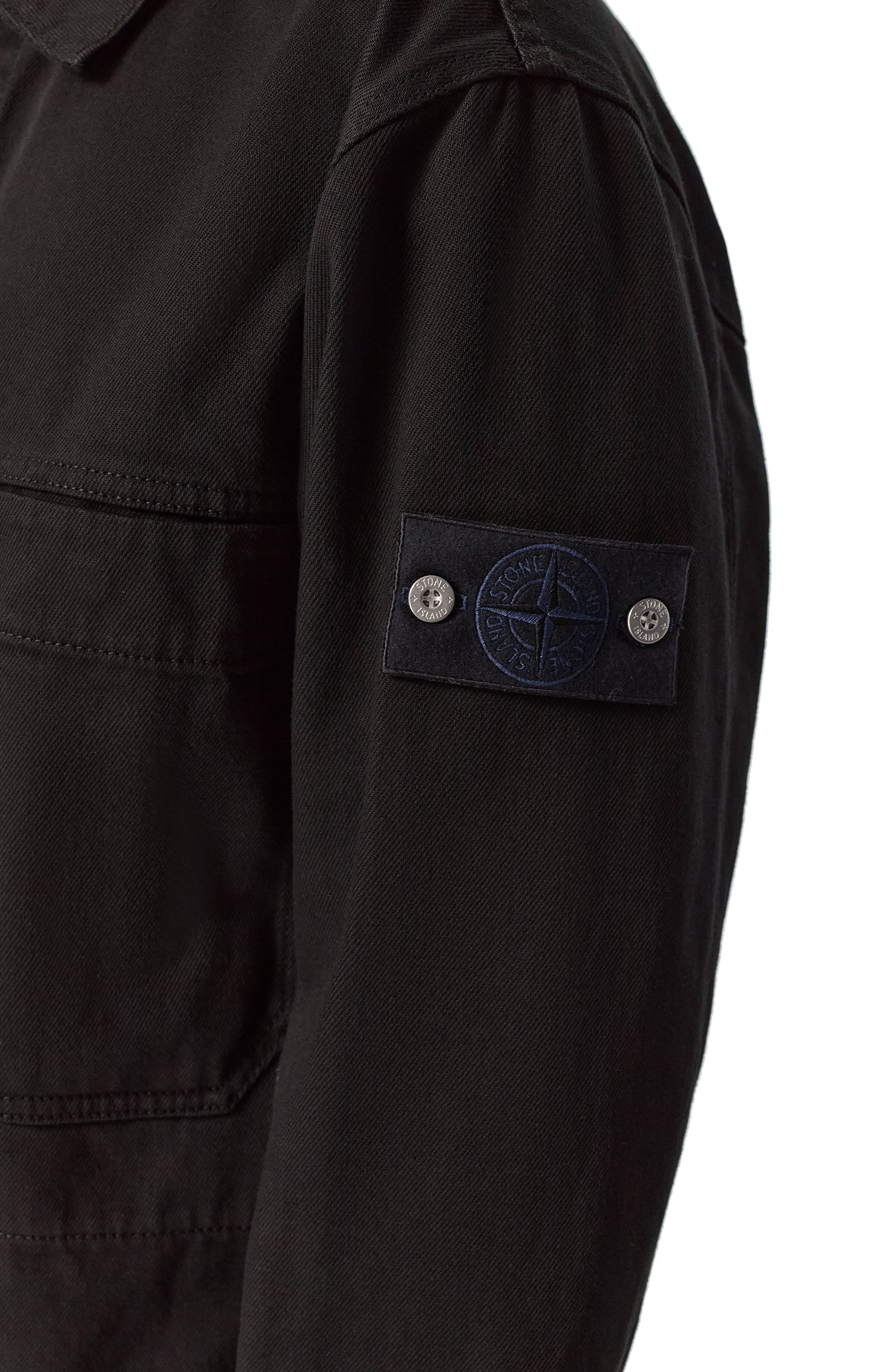 Джинсовая куртка-рубашка STONE ISLAND черного цвета по цене 87500 руб., арт. K2S15Q100027/S00J5, фото 5 Джинсовая куртка-рубашка STONE ISLAND, арт. K2S15Q100027/S00J5, фото 5
