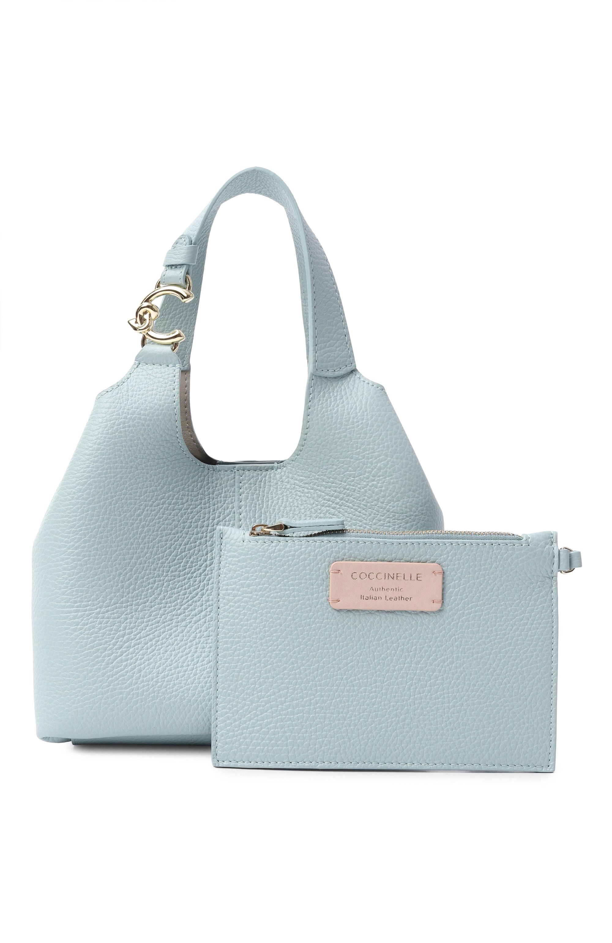 Сумка c-easy mini COCCINELLE бирюзового цвета по цене 31300 руб., арт. E1 SHA 58 01 01, фото 7 Сумка c-easy mini COCCINELLE, арт. E1 SHA 58 01 01, фото 7