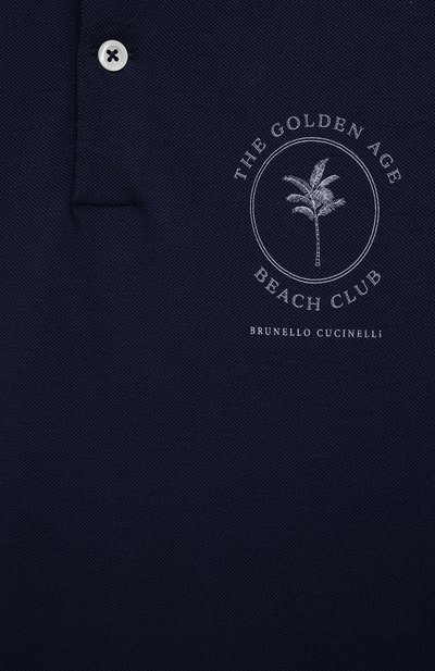 Хлопковое поло BRUNELLO CUCINELLI, арт. BE854T317C, фото 3
