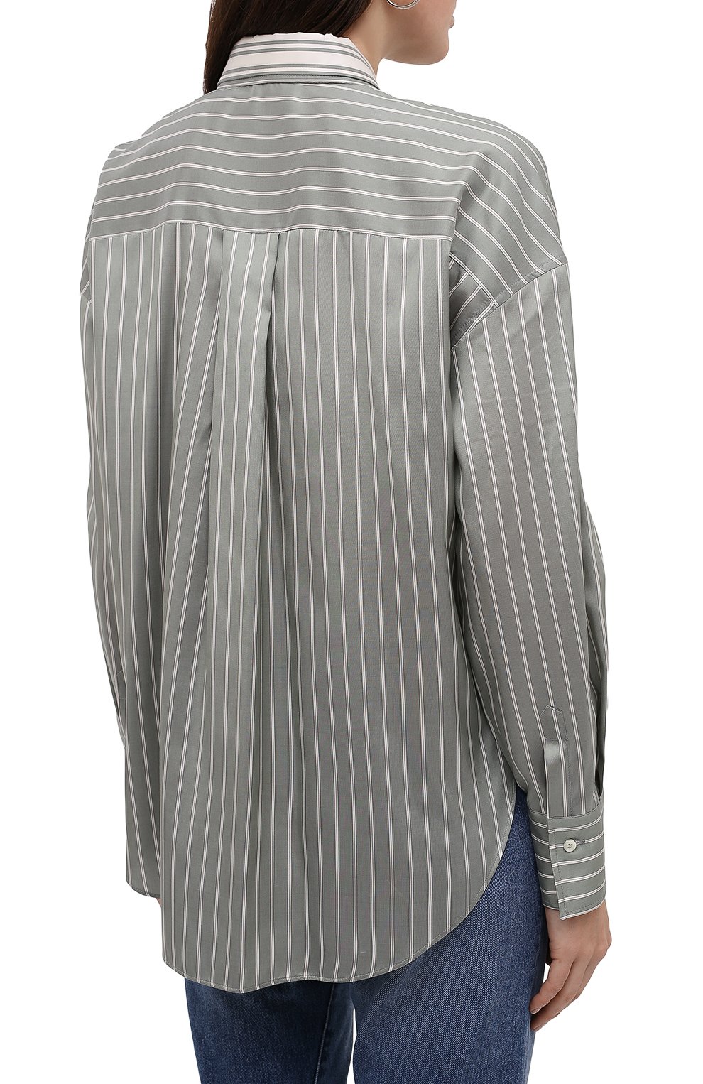 Шелковая рубашка BRUNELLO CUCINELLI, арт. MA741NA506, фото 4