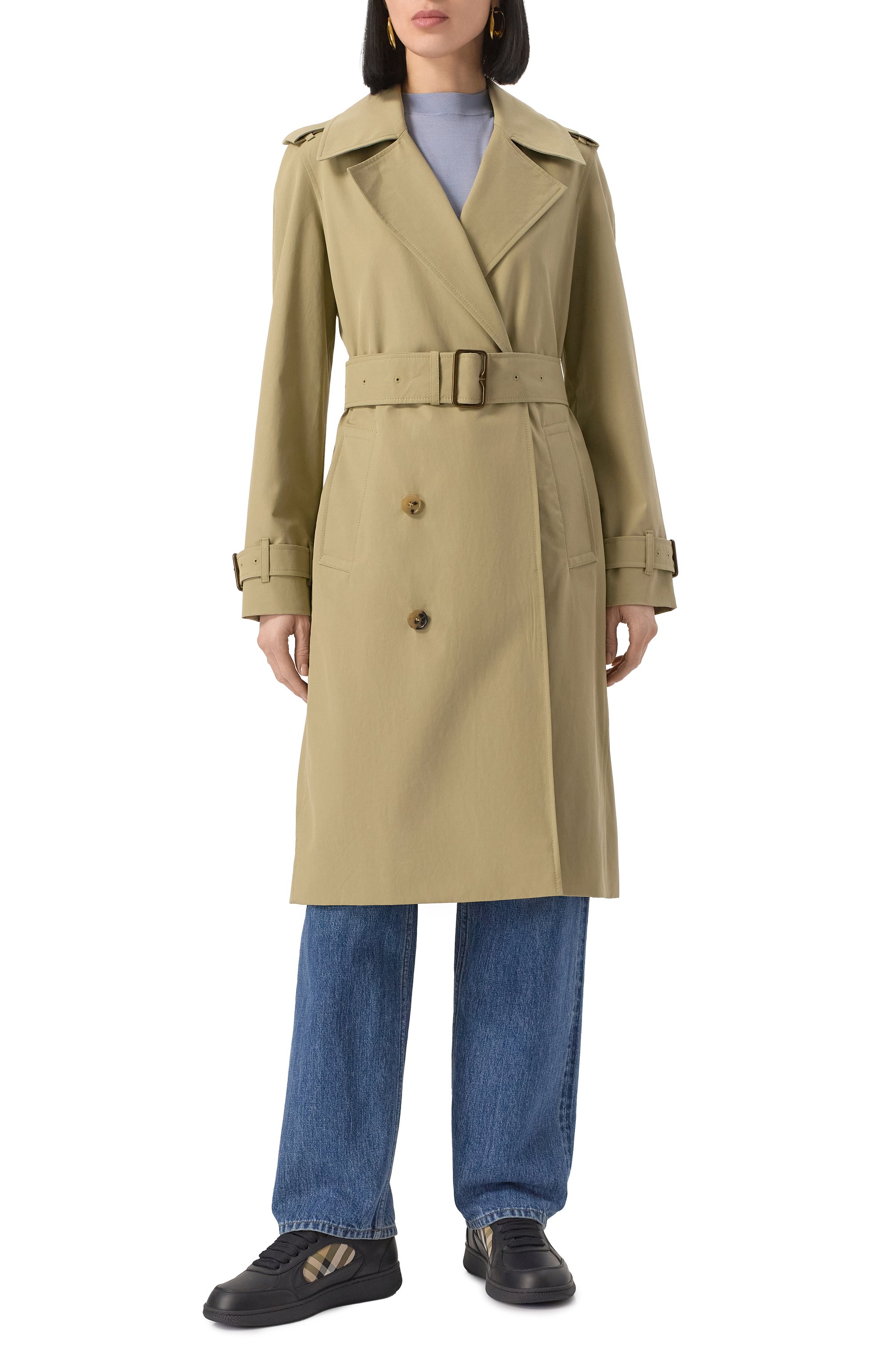 Хлопковый тренч BURBERRY бежевого цвета по цене 324000 руб., арт. 8106349, фото 3 Хлопковый тренч BURBERRY, арт. 8106349, фото 3