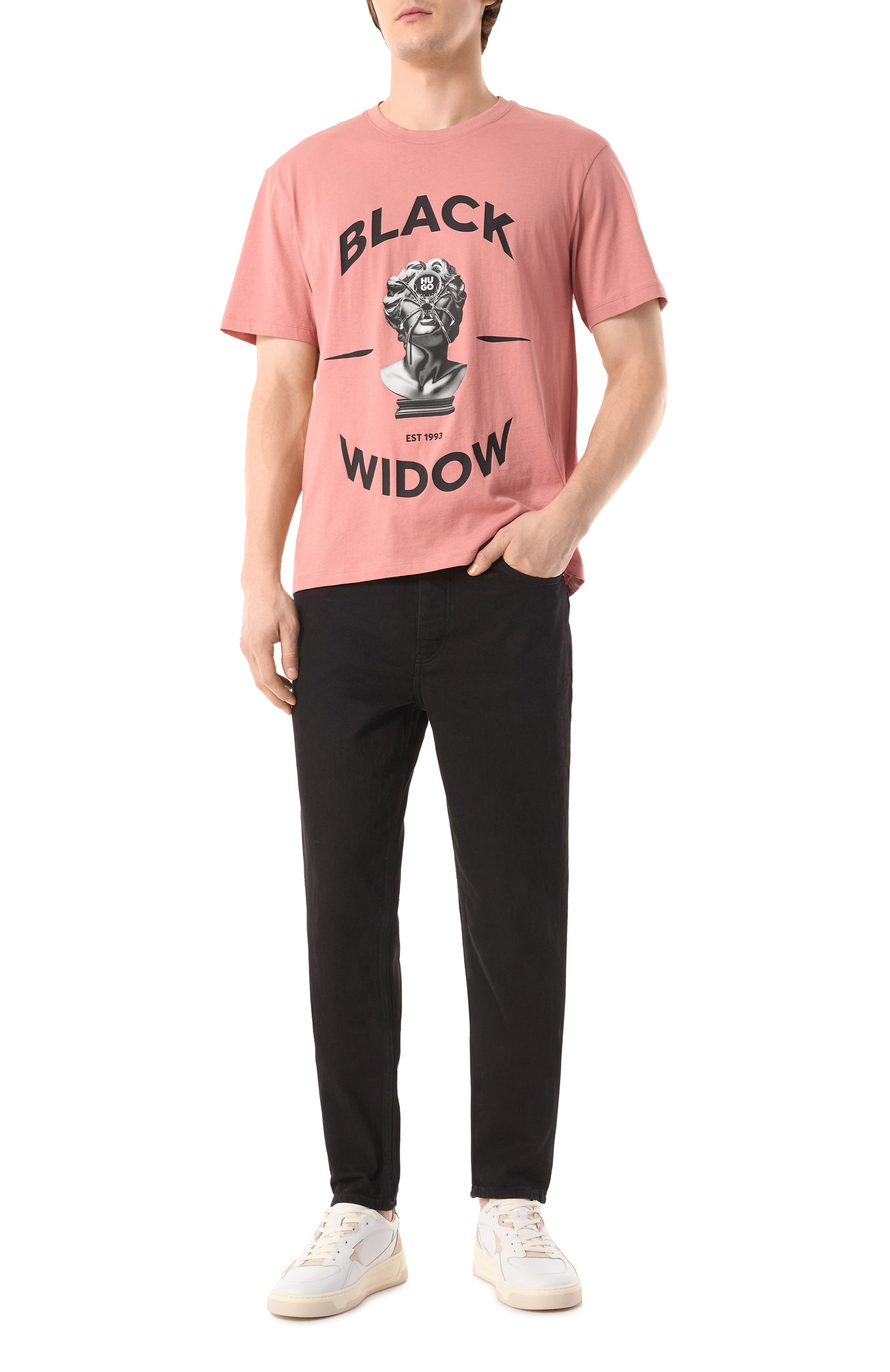 Хлопковая футболка HUGO, арт. 50530684, фото 2