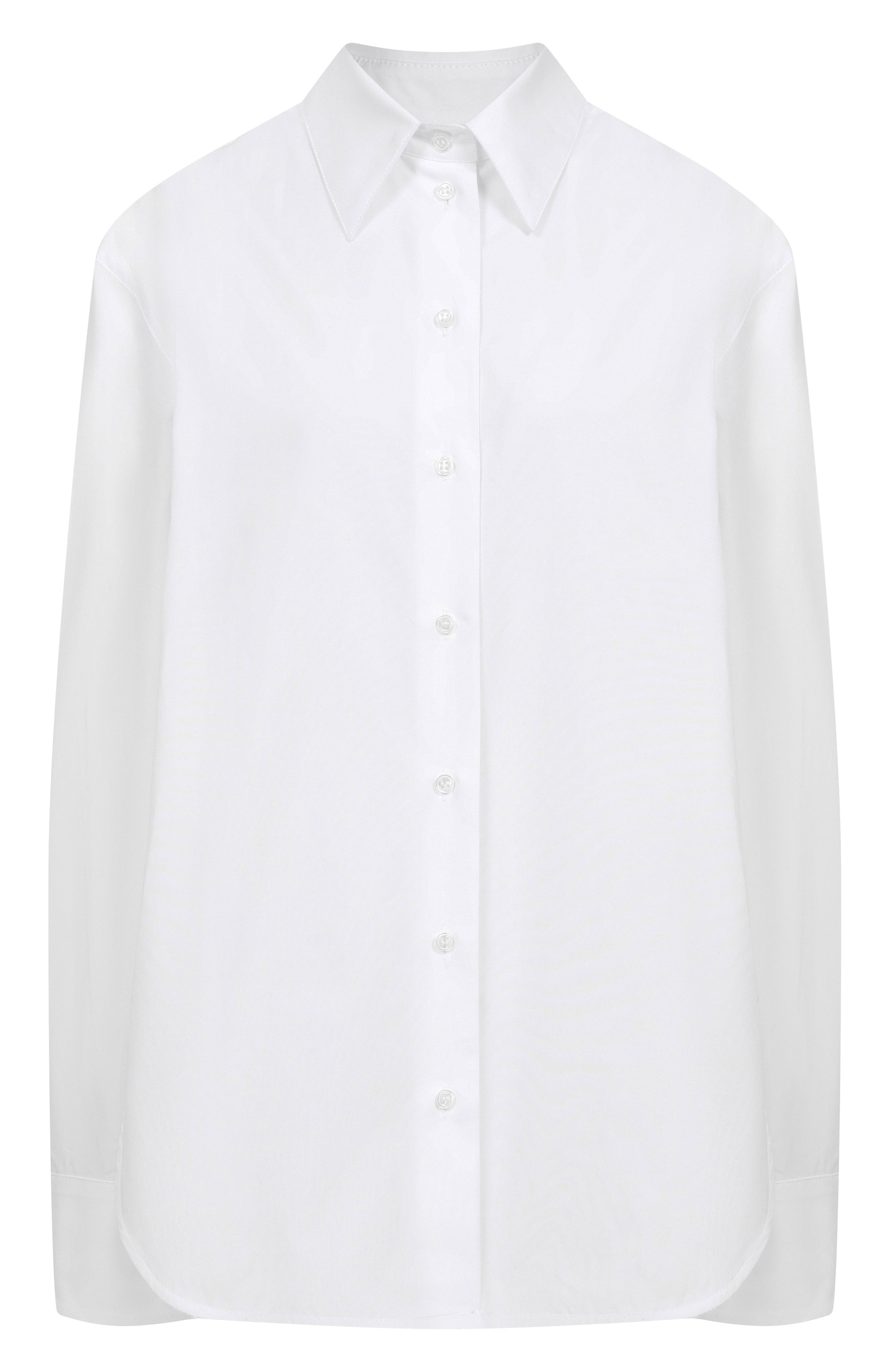 Хлопковая рубашка LOULOU DE SAISON белого цвета по цене 35150 руб., арт. ALIM, фото 1 Хлопковая рубашка LOULOU DE SAISON, арт. ALIM, фото 1