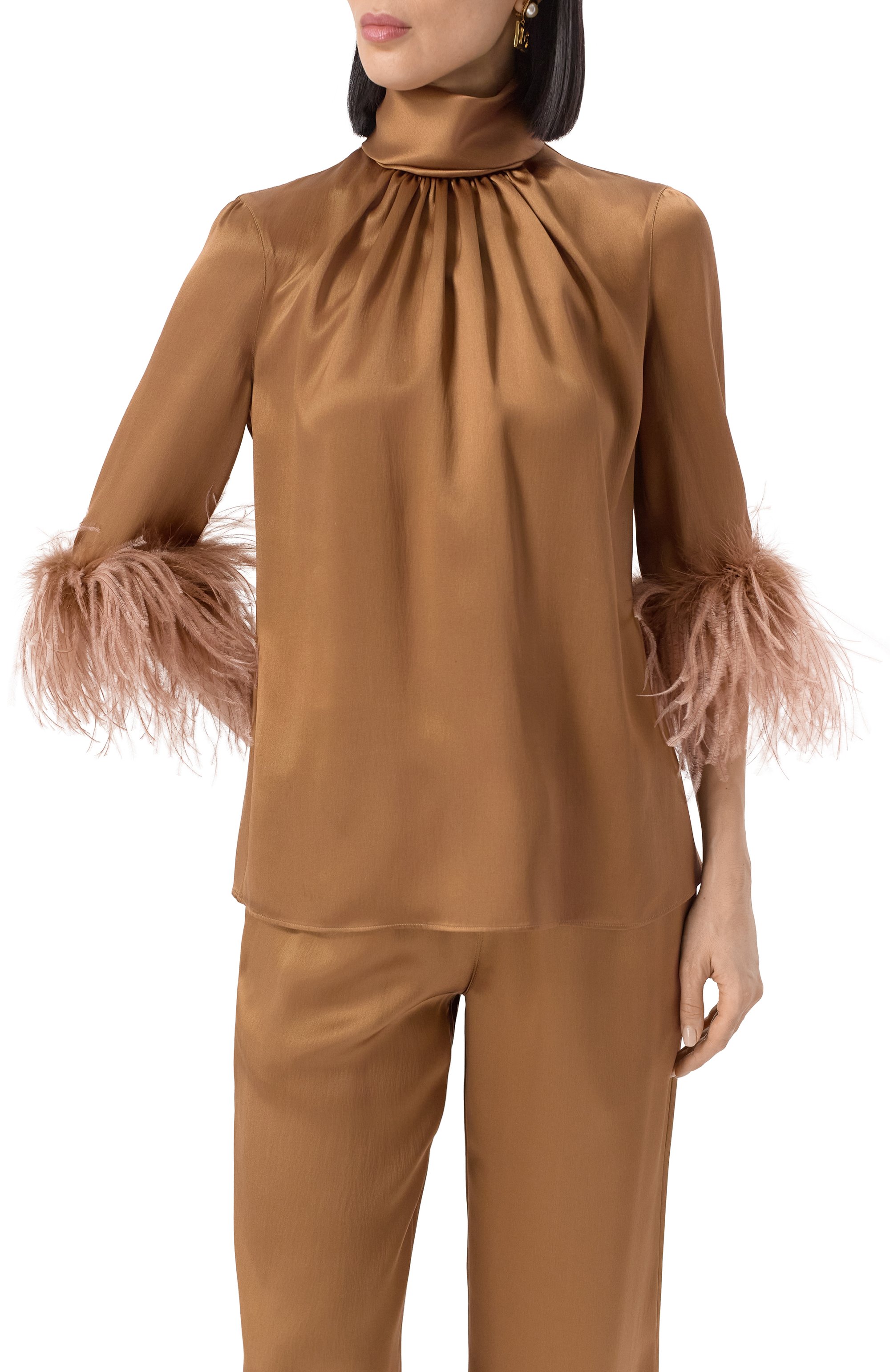 Шелковая блузка DOLCE & GABBANA, арт. F7AL6T/FU1NU, фото 3