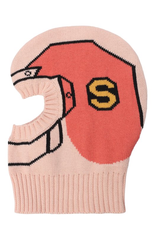 

Хлопковая шапка-балаклава Stella McCartney, Розовый