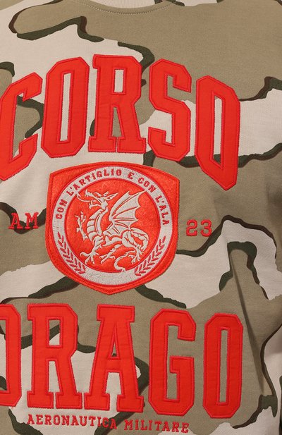 Хлопковый свитшот AERONAUTICA MILITARE, арт. 242FE1927F561, фото 5