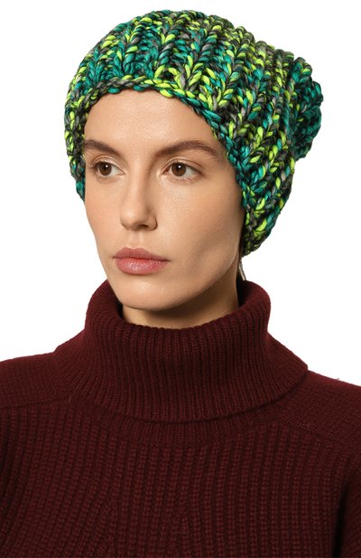 Шапка A.T.T. зеленого цвета по цене 7460 руб., арт. 2460/21, фото 2 Шапка A.T.T., арт. 2460/21, фото 2