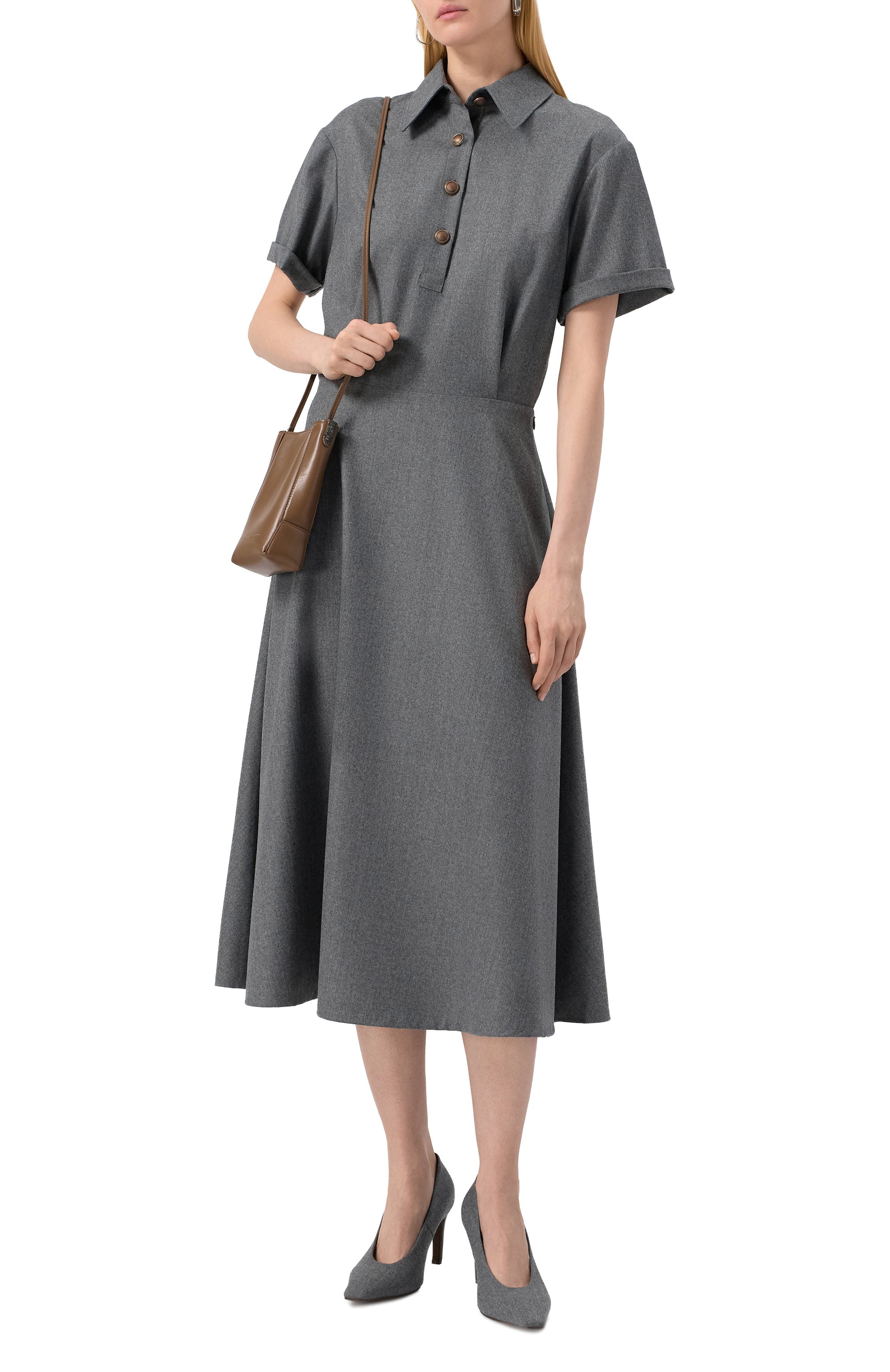 Шерстяное платье BRUNELLO CUCINELLI, арт. ME226A5416, фото 2