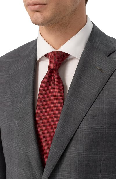 Мужской шелковый галстук KITON, арт. UCRVKPC03M19