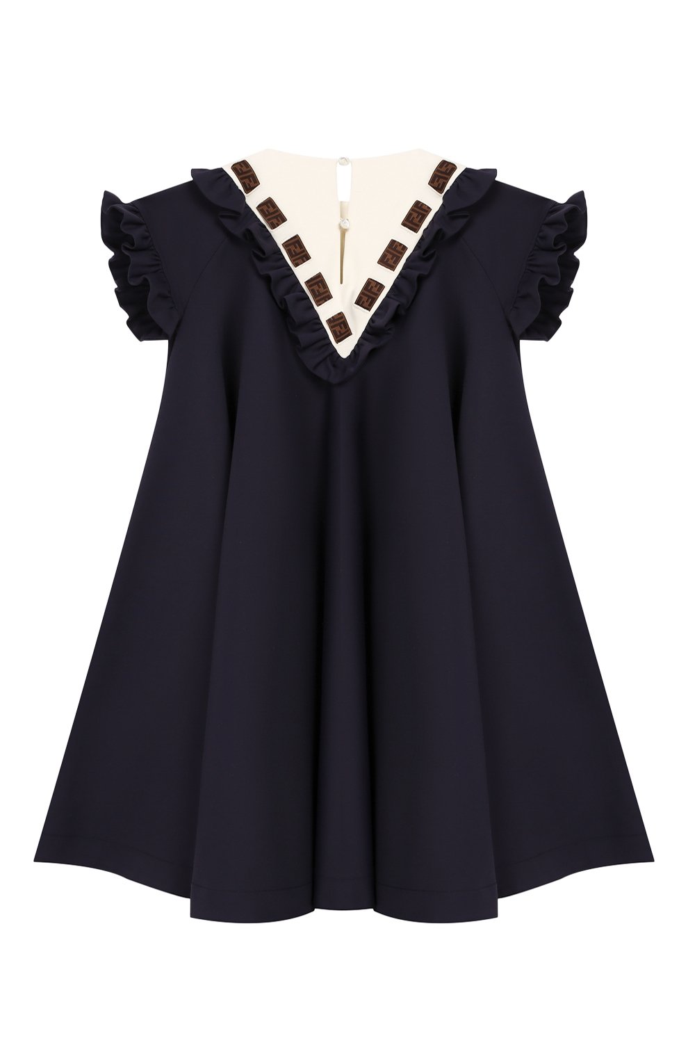 Платье из смеси хлопка и вискозы FENDI, арт. JFB294/A7L0/10A-12+, фото 2