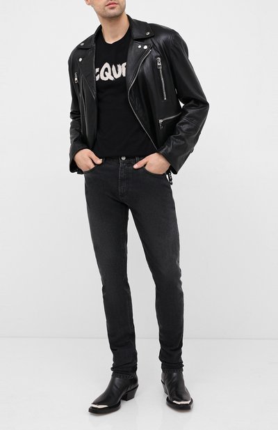 Хлопковая футболка ALEXANDER MCQUEEN, арт. 622104/QPZ57, фото 2