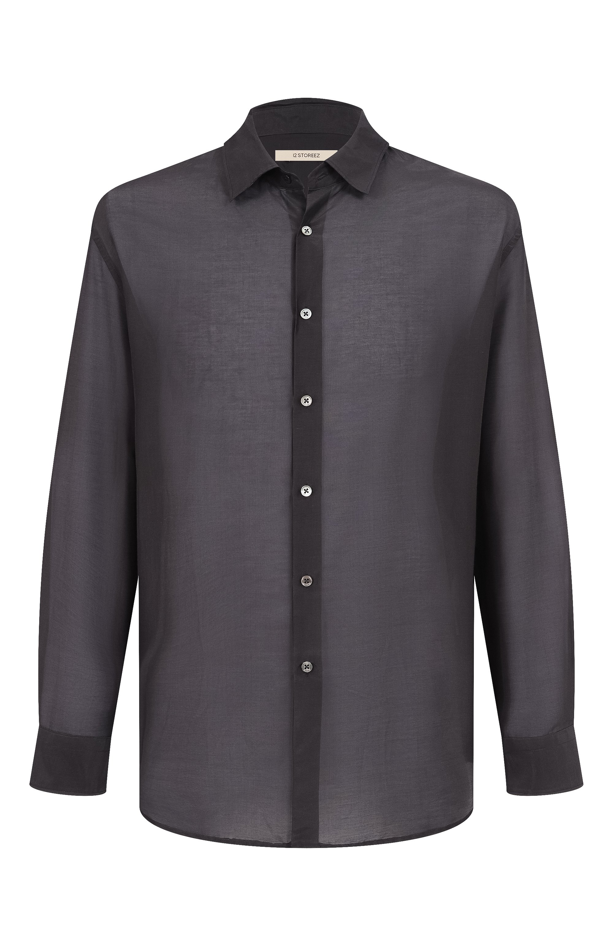 Рубашка из хлопка и шелка 12 STOREEZ, арт. 132300, фото 1