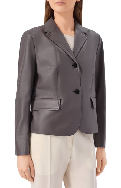Кожаный жакет JIL SANDER, арт. J02BN0241/J07229, фото 3