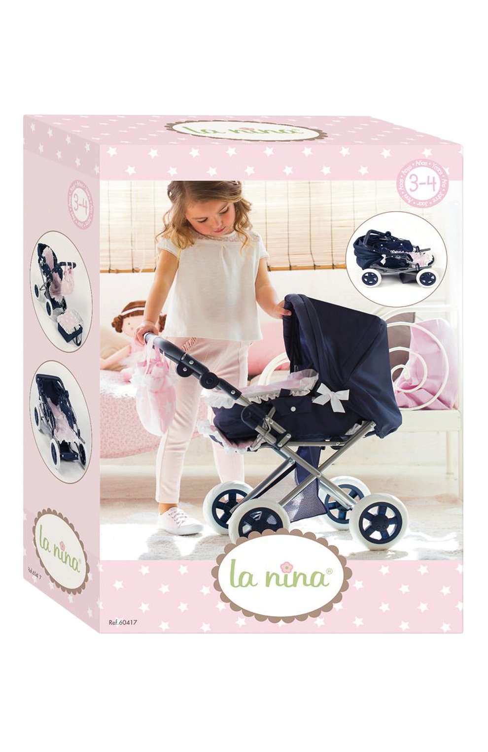 Коляска-трансформер для куклы LA NINA, арт. 60417, фото 8